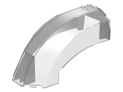 Windscreen 12 x 6 x 6 Curved without Pin Holes in Trans-Clear