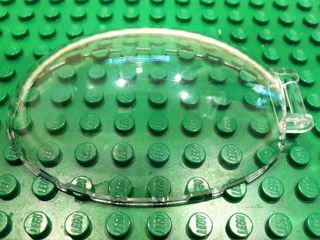 Windscreen 8 x 6 x 2 1/3 Bubble Canopy with Handle in Trans-Clear