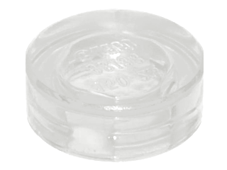 Tile Round 1 x 1 in Trans-Clear