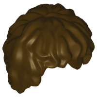 Hair Tousled, Mid-length in Dark Brown