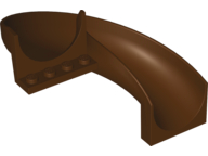 Slide Curved 180° in Dark Brown