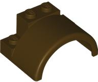 Wheel Arch 4 x 3 x 1 2/3 in Dark Brown