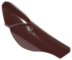 Large Figure Limb Cover, Leg Shin Guard with Ball Joint Socket in Dark Brown