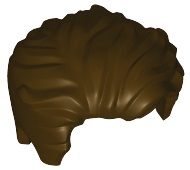 Hair Swept Left Tousled [Plain] in Dark Brown