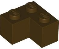 Brick 2 x 2 Corner in Dark Brown