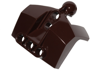 Large Figure Shoulder Cover, Armor with Holes and Ball Joint in Dark Brown