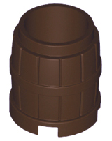 Barrel 2 x 2 x 2 in Dark Brown