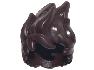 Hair Tousled and Spiked Up Very High in Dark Brown