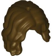 Hair Long Wavy/Curly in Dark Brown