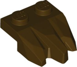 Plate Special 2 x 3 with Rocks in Dark Brown