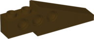 Technic Slope Long 1 x 6 with 3 Pin Holes in Dark Brown