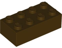Brick 2 x 4 in Dark Brown