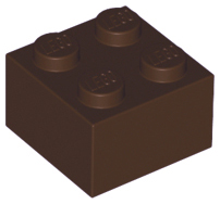 Brick 2 x 2 in Dark Brown