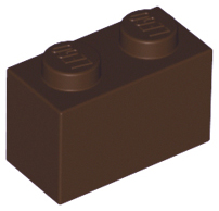 Brick 1 x 2 in Dark Brown