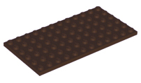 Plate 6 x 12 in Dark Brown