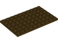 Plate 6 x 10 in Dark Brown