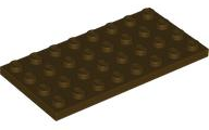 Plate 4 x 8 in Dark Brown
