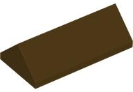 Brick Sloped 45° 2 x 4 Double in Dark Brown