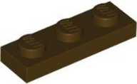 Plate 1 x 3 in Dark Brown
