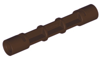 Support 1 x 1 x 5 1/3 Spiral Staircase Axle in Dark Brown