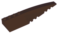 Brick Wedged, Curved 12 x 3 Right in Dark Brown