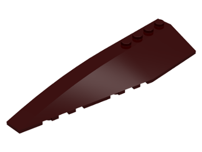 Brick Wedged, Curved 12 x 3 Left in Dark Brown