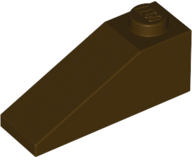 Brick Sloped 33° 3 x 1 in Dark Brown