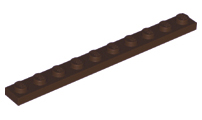 Plate 1 x 10 in Dark Brown