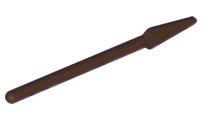 Weapon Pike / Spear Round End in Dark Brown