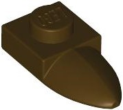 Plate Special 1 x 1 with Tooth in Dark Brown