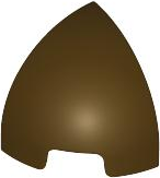 Brick Round Curved 1 x 1 x 1 Quarter Dome in Dark Brown