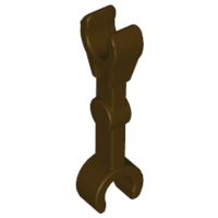 Arm Mechanical Straight (Droid) [2 Clips at 90°] in Dark Brown