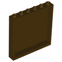 Panel 1 x 6 x 5 in Dark Brown