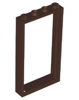 Door Frame 1 x 4 x 6 Type 2 in Dark Brown