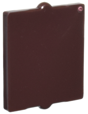 Glass for Window 1 x 2 x 2 Flat in Dark Brown