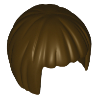 Hair Short Bob Cut in Dark Brown