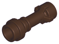Weapon Lightsaber Hilt with Bottom Ring in Dark Brown