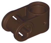 Technic Axle and Pin Connector Perpendicular in Dark Brown
