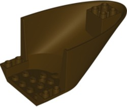 Aircraft Fuselage Curved Aft Section 6 x 10 Bottom in Dark Brown