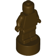 Minifig Trophy Statuette in Dark Brown
