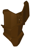 Large Figure Torso Cover, Armour with 2 Chest Holes and Ball Joint Socket in Dark Brown