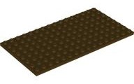 Plate 8 x 16 in Dark Brown
