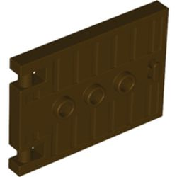 Door 1 x 5 x 3 with 3 Studs and Handle in Dark Brown