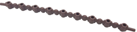 Large Figure Weapon Ammo, Flexible Ammunition Belt in Dark Brown