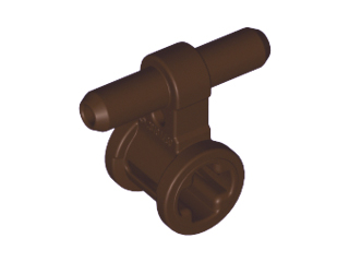 Pneumatic Hose Connector with Axle Connector in Dark Brown