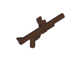 Equipment Tranquilizer Gun with Top Clip in Dark Brown