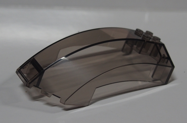Windscreen 6 x 10 x 4 Curved in Trans-Brown