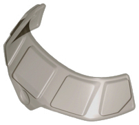 Glass for Aircraft Fuselage Curved Forward 6 x 10 Top with 5 Window Panes in Trans-Brown