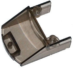 Windscreen 5 x 4 x 1 1/3 in Trans-Brown