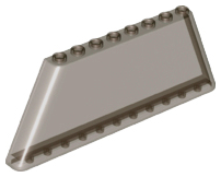 Windscreen 1 x 12 x 4 Tapered in Trans-Brown
